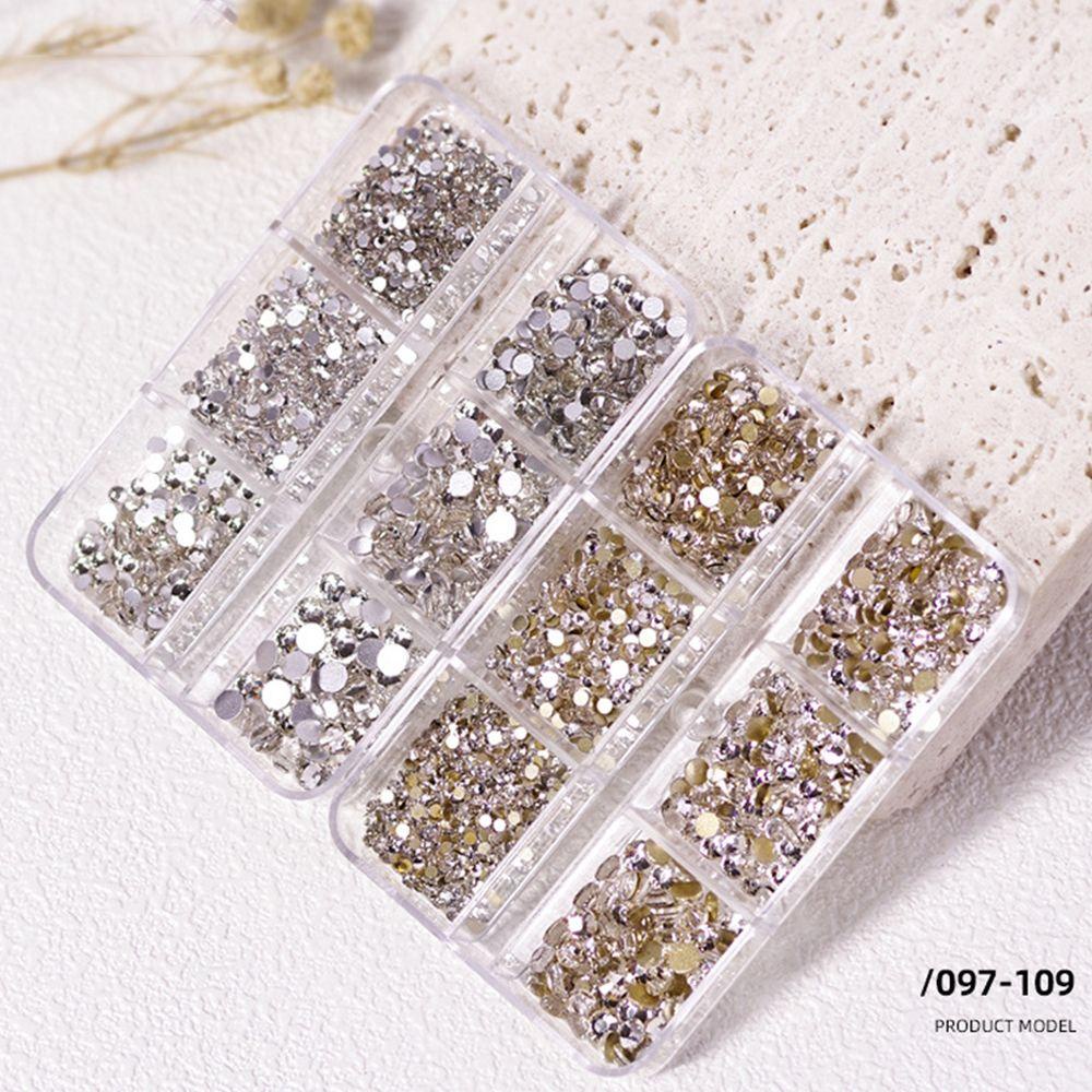 Móng Tay 3D Chất Lượng Cao|Kính Đầy Màu Sắc|Hộp Phụ Kiện Trang Trí Móng Tay Lấp Lánh