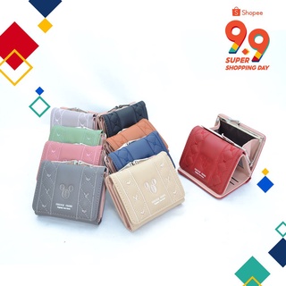 Ví Da Dáng Ngắn Thêu Hình Chuột Mickey 526 6125 I7F7