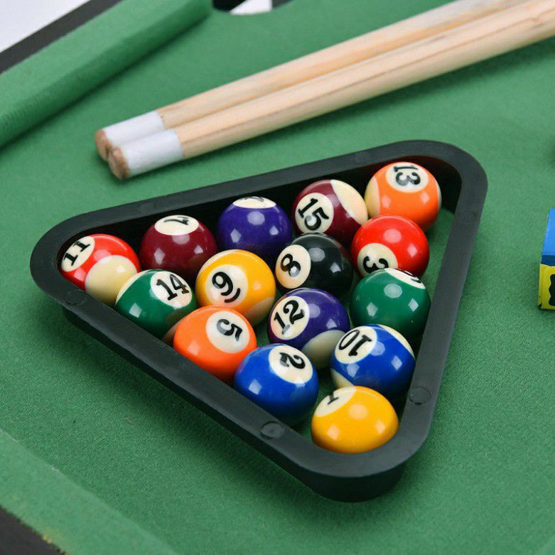 Bàn bi a mini cao cấp cho trẻ em và người lớn,bàn Bi-A Billiards Snooker  Size lớn 15 Bi , Mặt bàn vải Nỉ không bong