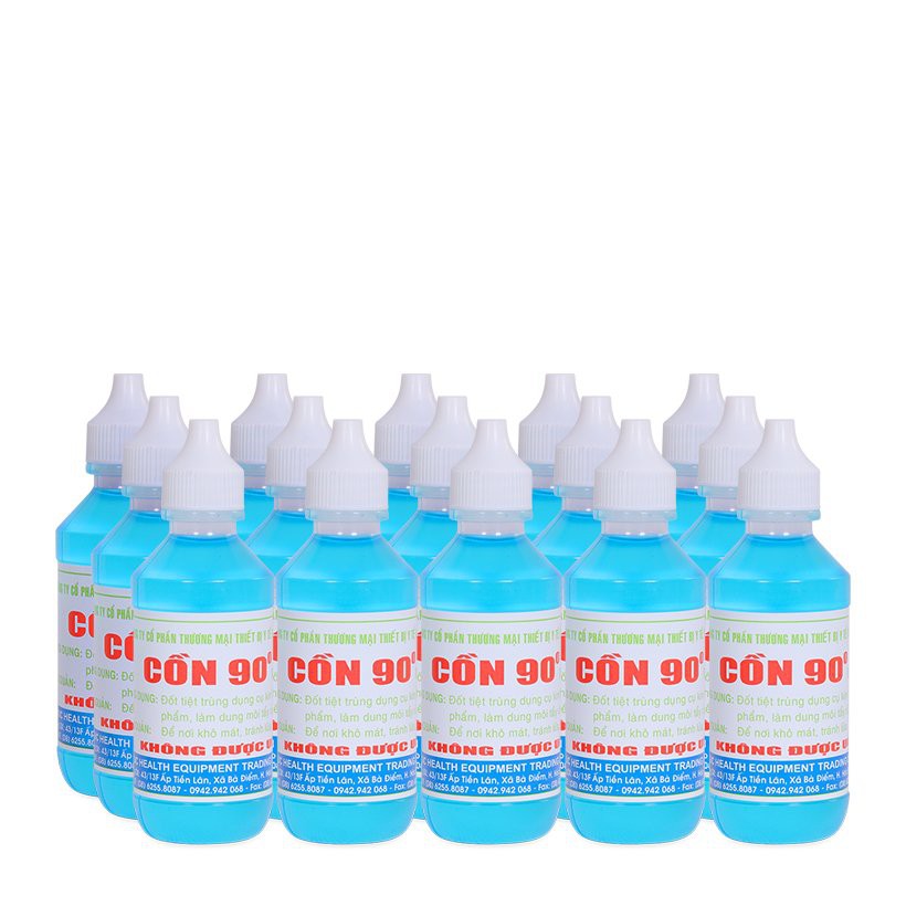 CỒN XANH 90 ĐỘ VP CHAI 60ML, cồn 90 độ VP