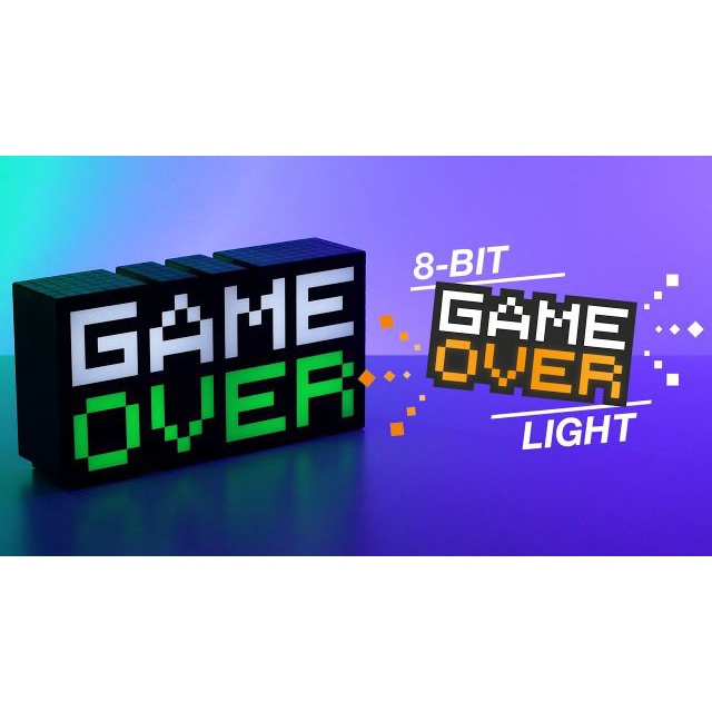 Đèn LED Trang Trí Game Over Để Bàn Máy Tính Có Cảm Biến Âm Thanh, Nháy Theo Nhạc