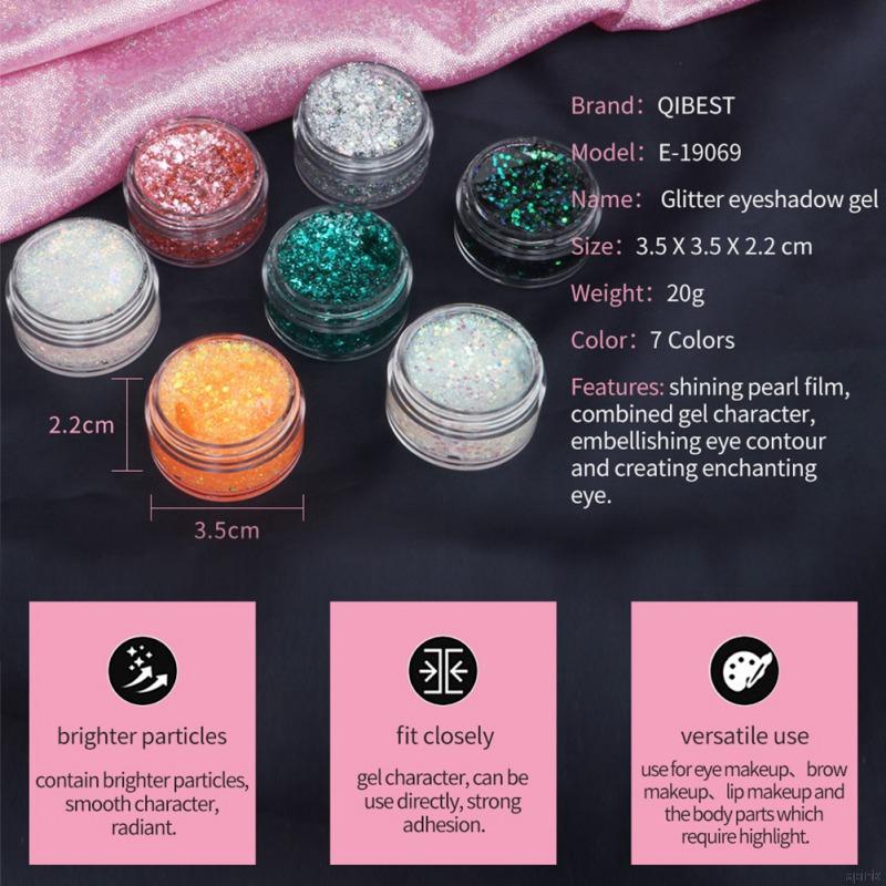 [Hàng mới về] Phấn mắt dạng gel nhũ lấp lánh chống nước không nhòe tiện dụng | BigBuy360 - bigbuy360.vn
