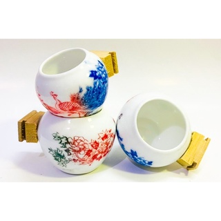 Bộ cóng sứ chào mào combo 3 chiếc cho chim ăn