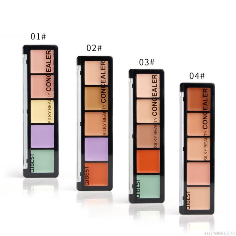 Bảng Kem Che Khuyết Điểm 5 Màu Qibest | BigBuy360 - bigbuy360.vn