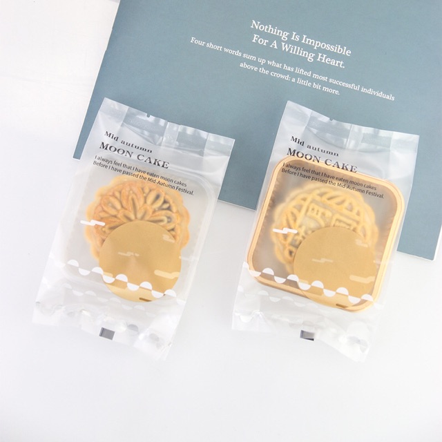 100 bộ khay túi trung thu bánh 50 gam