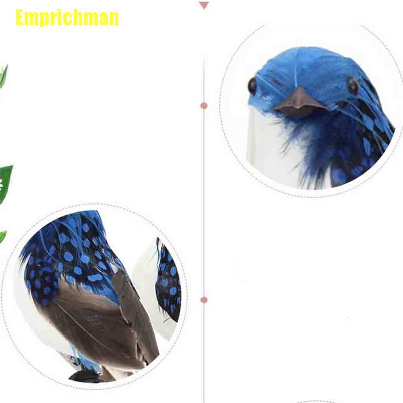 [Emprichman] Mini Fake Birds Artificial Feather Foam Doves Wedding Garden Decoration Ornament