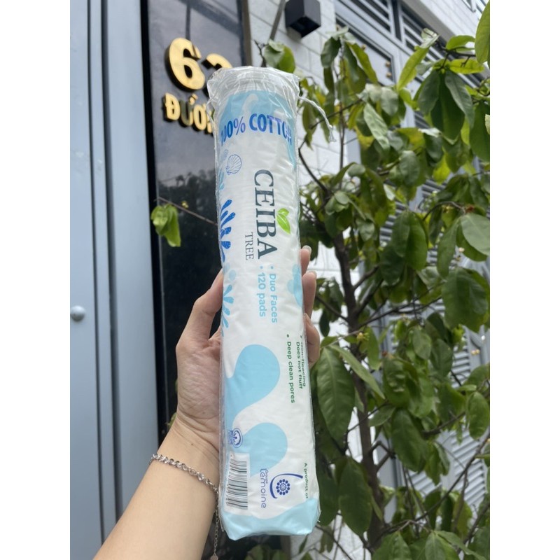 Combo 2 Bông Tẩy Trang Làm Sạch Da Ceiba 120 miếng