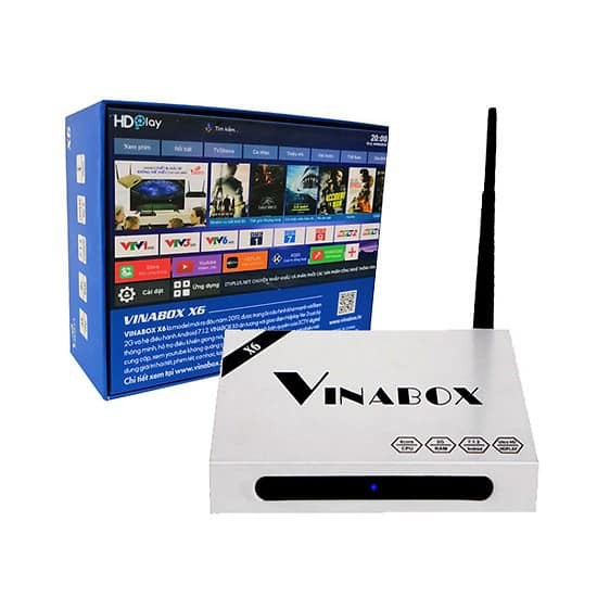 Vinabox X6 – TV Box, Chip lõi tứ, Ram 2GB, Model 2019 - Hàng Chính Hãng