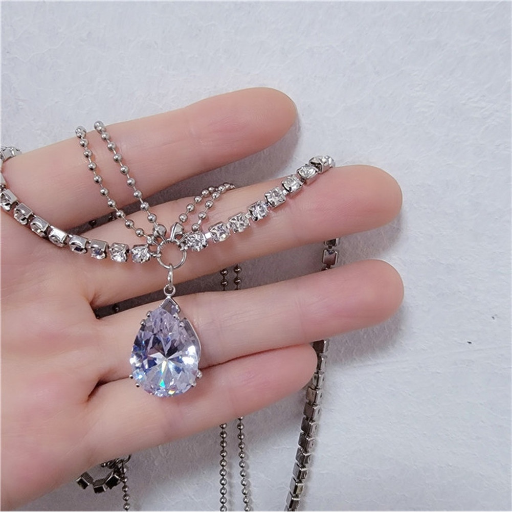 Vòng cổ Ngắn Đính Đá Lấp Lánh