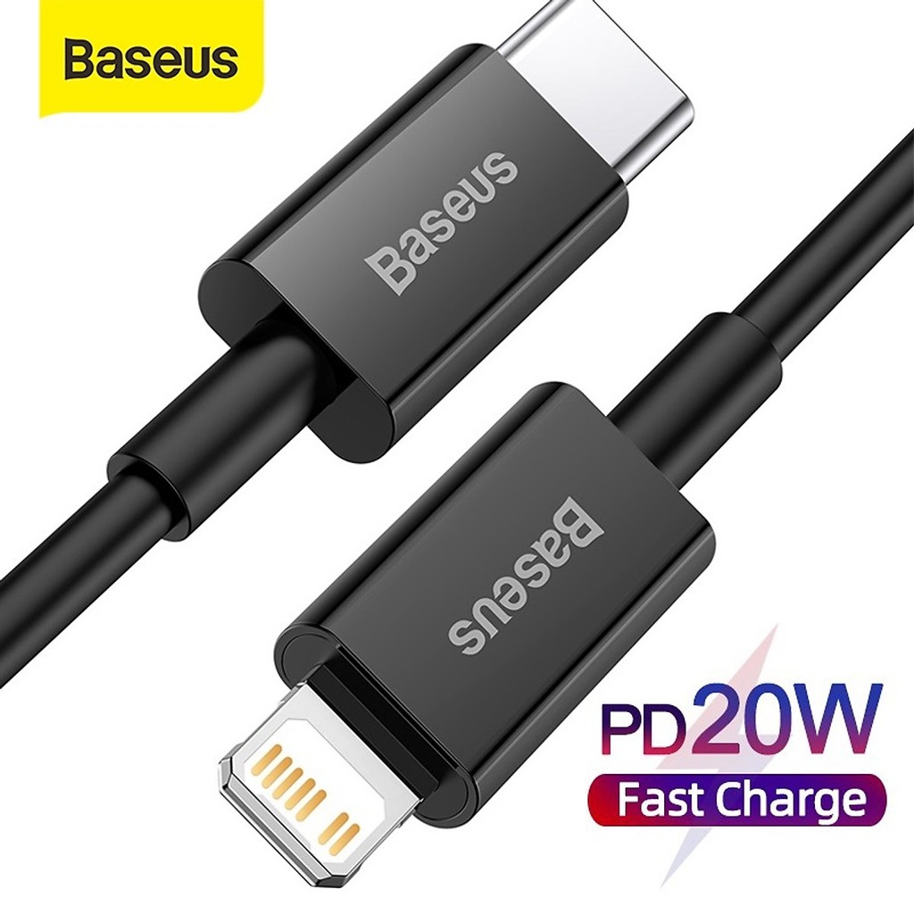 Dây sạc nhanh 20w type c to lightning Baseus chính hãng | BigBuy360 - bigbuy360.vn