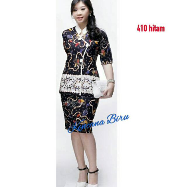 410 Váy đen n batik Blouse L~ XL~ XXL.
