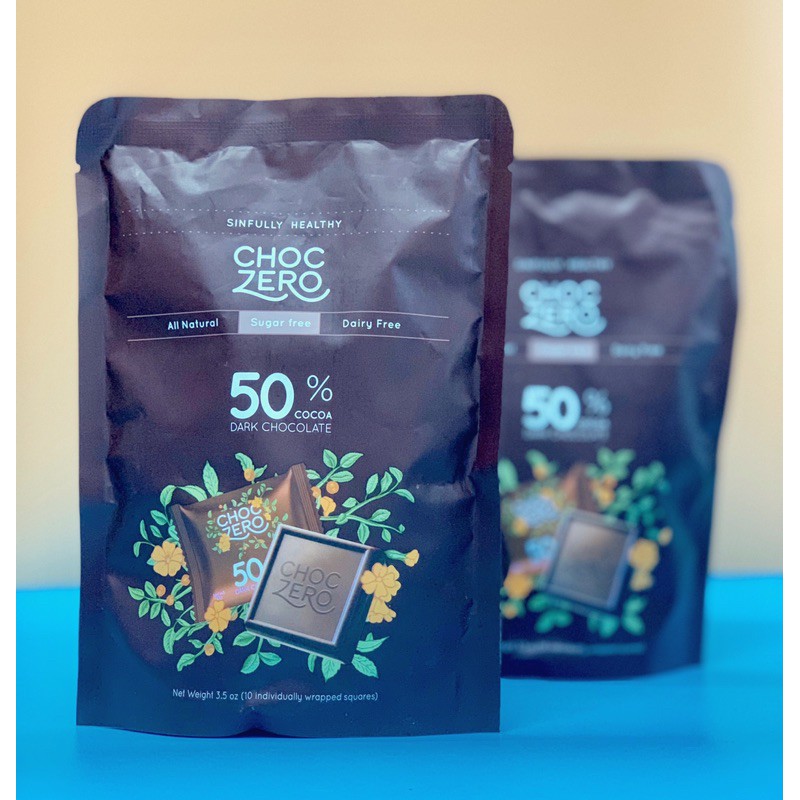 Socola Đen ( Dark Chocolate) không đường ChocZero (keto, eat clean, tiểu đường, ăn kiêng)