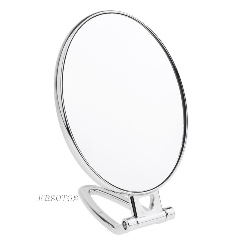 Gương Trang Điểm Kesoto2 Hai Mặt Độ Phóng Đại 2x Màu Bạc Tiện Dụng Mang Theo Du Lịch