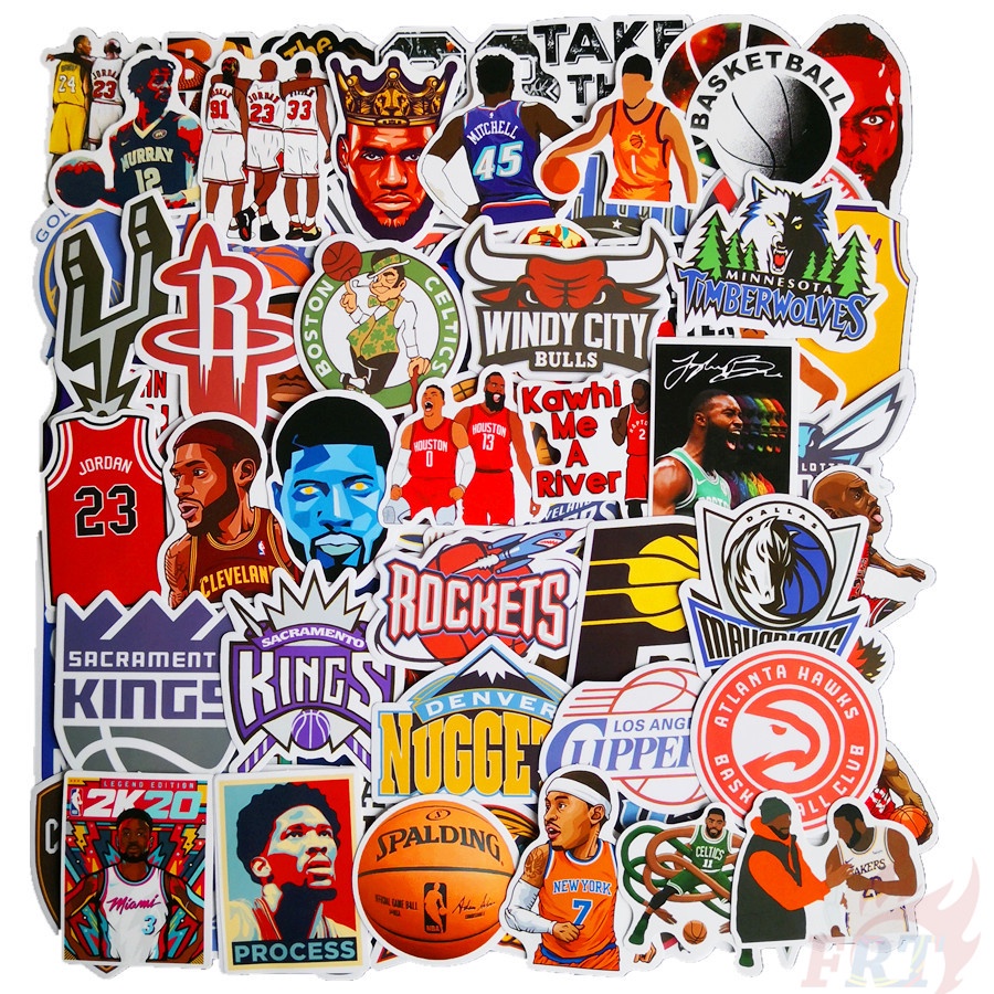 104 cái / bộ ❉ Hình dán Logo nhóm nhạc Superstar &amp; Team NBA ❉ Sticker dán tường thời trang chống thấm nước