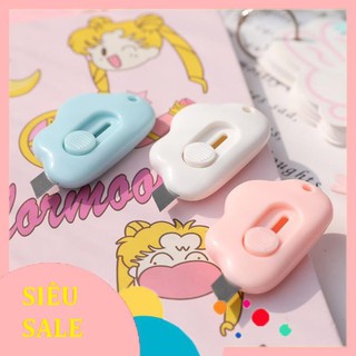 [FREESHIP TỪ 100K] Dao rọc giấy mini hình đám mây đáng yêu (có thể làm móc chìa khóa)