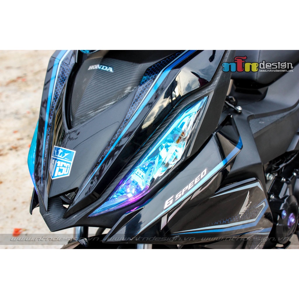 Tem Decal Rời Dán Xe Winner V1 Mẫu Xanh Đen Trắng Cực Chất, Hàng 3 Lớp Chất Lượng Cao