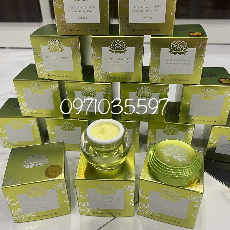 Kem Tái Tạo Da Thảo Mộc Nhuỵ Hoa Nghệ Tây Natural White Hộp 50gr Giúp Bổ Sung Vitamin Cho Da Mịn Màng Se Khít Trắng Hồng