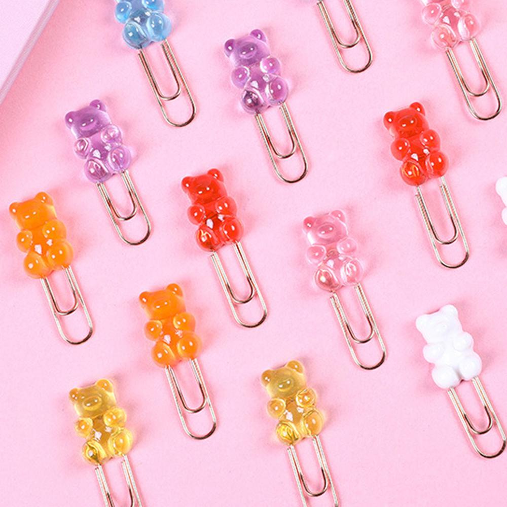 PEWANY Kẹp Giấy Đánh Dấu Trang Sách Màu Kẹo Dễ Thương