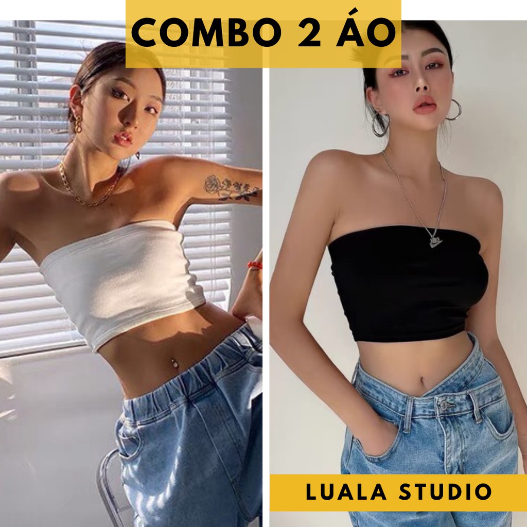 ■✿▣Áo Ống Ôm Croptop Sexy Cho Nữ - Quây Ngang Màu Trơn Basic Mặc Trong Vest, Sơmi Quay Thun Ngực Đơn Giản Có Đủ Size
