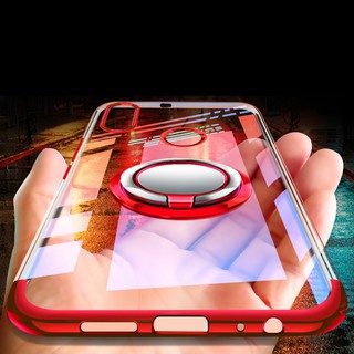 For Xiaomi Redmi Note 5 Ring Stand Plating Clear Cover