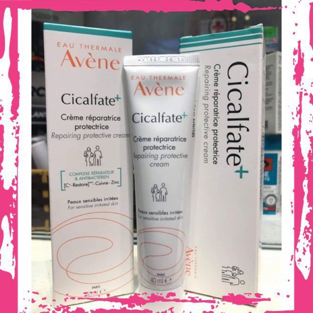 🛑🛑 [Cam Kết Hàng Chuẩn, Giá Tốt]  (MẪU MỚI NHẤT) KEM DƯỠNG PHỤC HỒI DA Avene Cicalfate Restorative Skin Cream 40ml