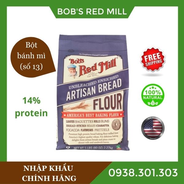 Bột mì Artisan (bread flour) Bob's Red Mill (bột số 13)