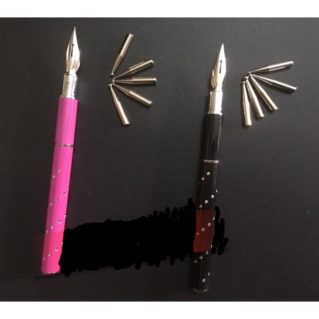 Bút vẽ nét vẽ hoa ngòi kim loại dùng cho nail trên móng các kiểu khác nhau