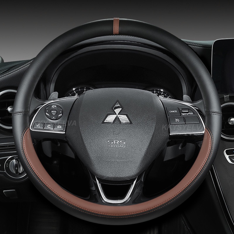 Vỏ Bọc Vô Lăng 38cm 15" Cho Mitsubishi ASX RVR Pajero Sport Outlander PHEV Airtrek Grandis lancer evo Eclipse Cross