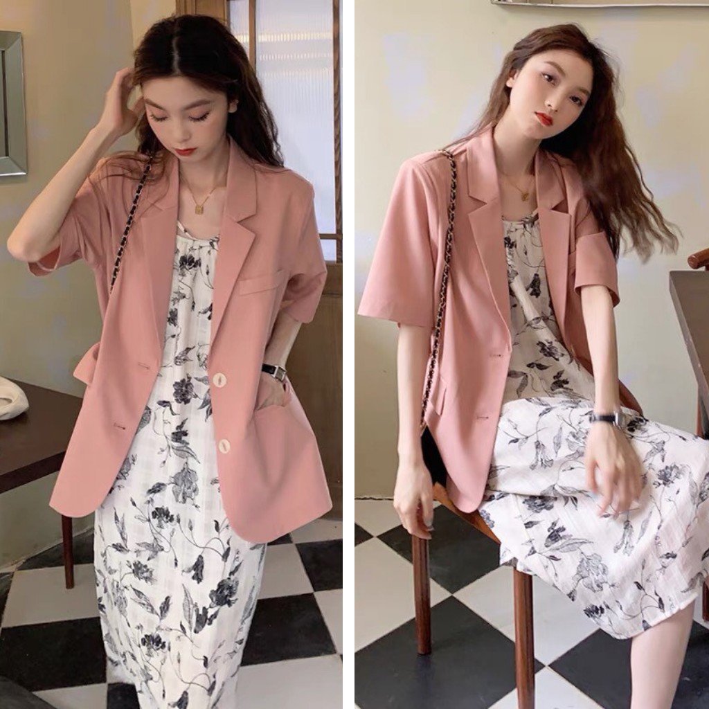 Áo vest dáng suông Hàn Quốc bốn màu cực kỳ thời trang và dễ mix đồ