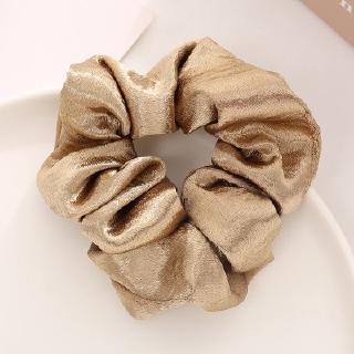 Buộc tóc scunchies lụa trơn nhiều màu phụ kiện thời trang Decorme