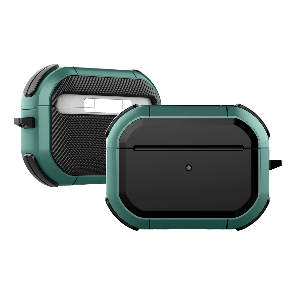 Case Ốp Cho Airpods PRO 2  Moss Green Kèm Móc Treo_ Hàng chính hãng