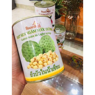 Hạt sen nước đương baan mai lon 520gram