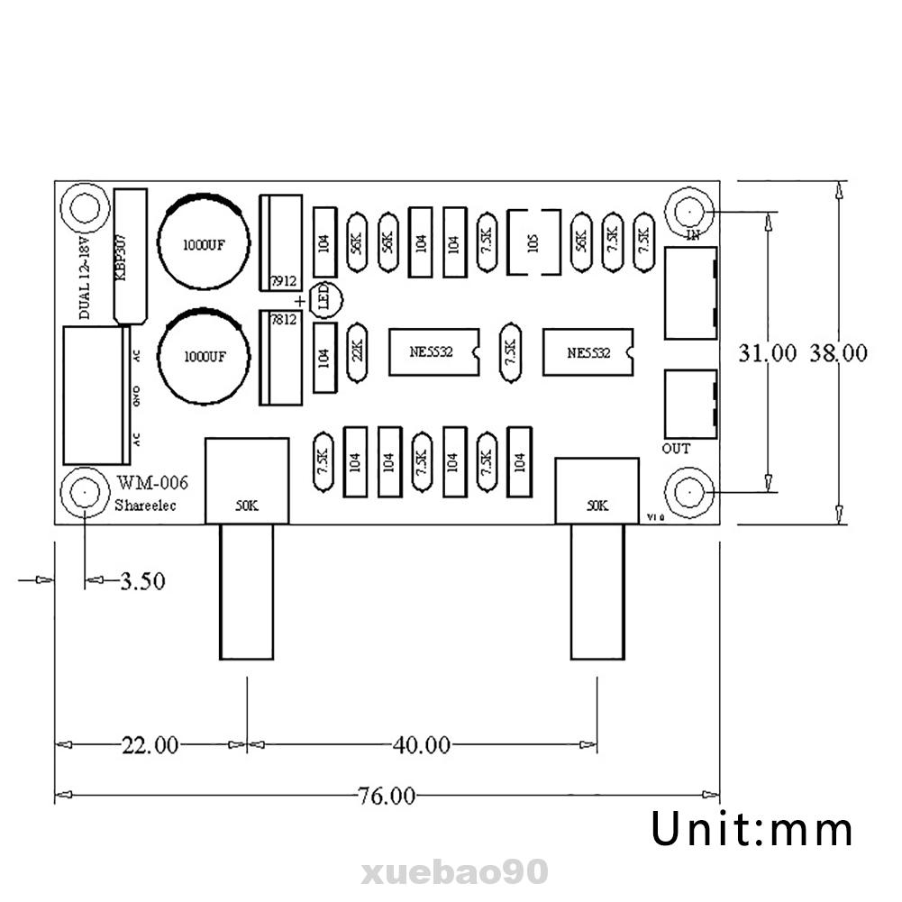 Bảng Mạch Tiền Khuếch Đại Âm Thanh Subwoofer