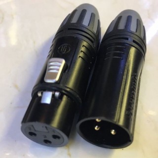 jack rắc canon xlr nhập khẩu SEETRONIC chân đồng mạ vàng 24k