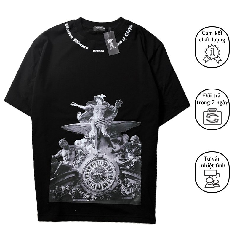 Áo Thun Tay Lỡ, Áo Hè Nam Nữ Mikenco Hình Nam Thần Cực Chất, Vải Mát Thấm Hút Mồ Hôi