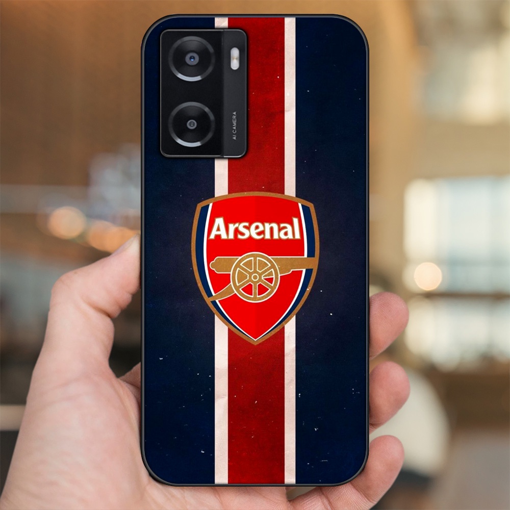 Ốp lưng Oppo A57 4G viền đen in hình Arsenal FC