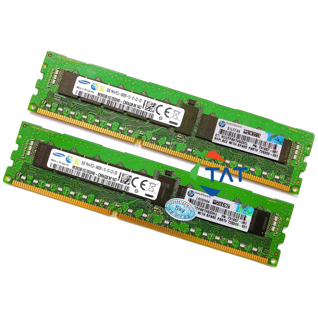 Ram ECC Samsung 8GB DDR3 1866MHz PC3-14900R 1.5V Registered Dùng cho Server Workstation