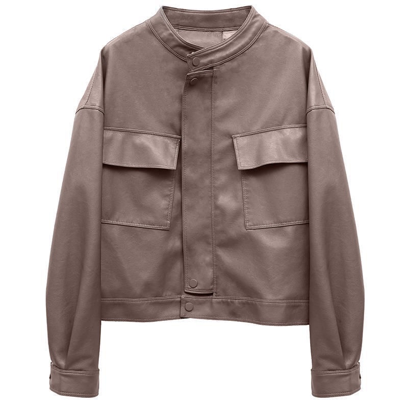 Áo khoác da phong cách Hàn Quốc cá tính cho nữ