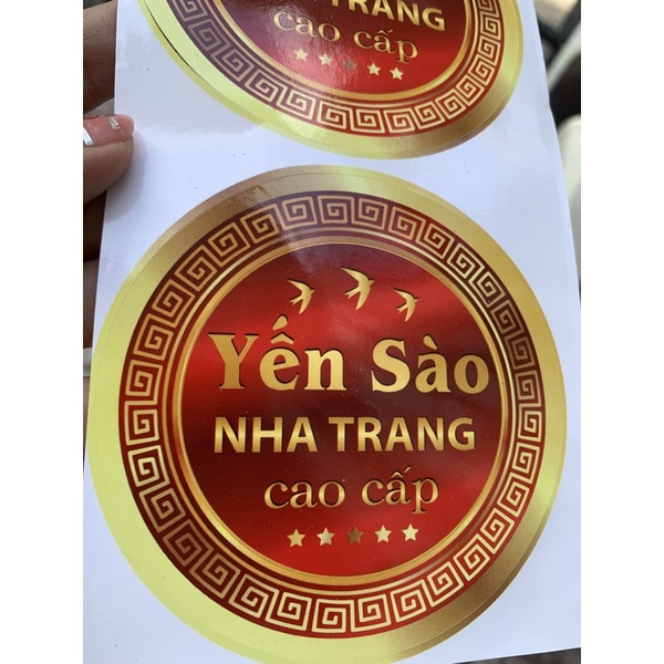 30 TEM DECAL DÁN HỘP YẾN