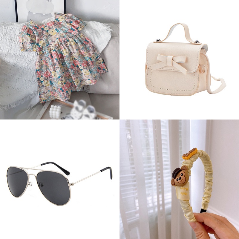 Đầm Tay Phồng Hở Lưng Dáng Rộng In Họa Tiết Hoa Thời Trang Mùa Hè Xinh Xắn Cho Bé Gái