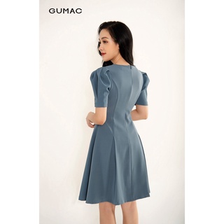 Đầm xòe nút trang trí GUMAC DB3217