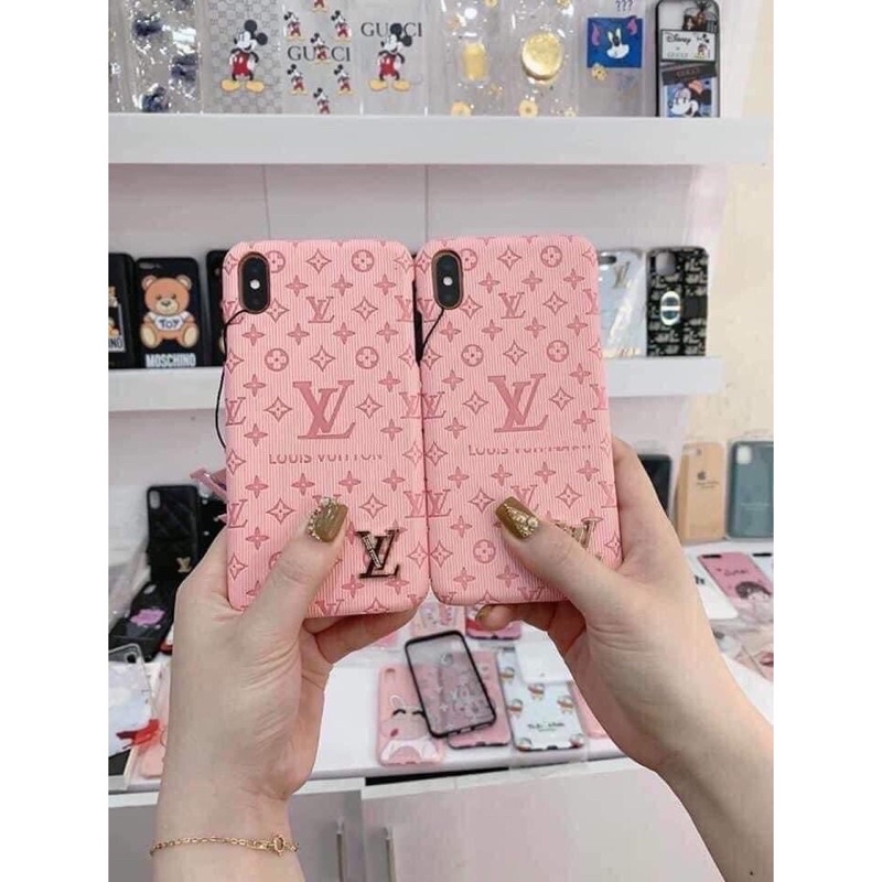 Ốp lưng iphone LV siêu phẩm bằng da KÈM LOGO SANG CHẢNH 6/6s/6splus/7/7plus/8/8plus/x/xs/11/12/13/pro/max/plus/promax