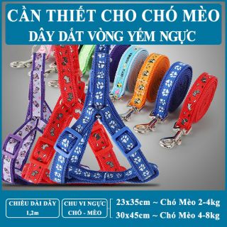 Dây dắt chó mèo dạng yếm kèm dây