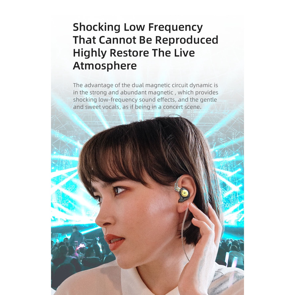 Tai Nghe Nhét Tai KZ EDX pro Chống Ồn Âm Thanh HIFI Kiểu Dáng Thể Thao