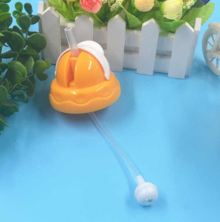 Ống Hút Gắn Bình Nước Chống Đổ Bằng Silicone Cho Bé Tập Uống