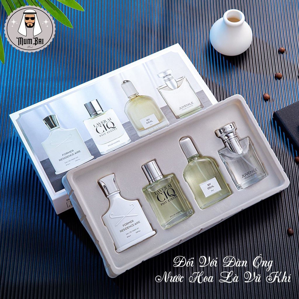 Set 4 Chai Nước Hoa Nam Chính Hãng Giá Rẻ Thơm Lâu , Nước hoa nội địa Pháp cao cấp POUR HOMME