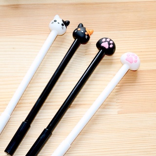 Combo 3 Bút mèo kute bút nước học sinh bút văn phòng bút ký tên viết sổ