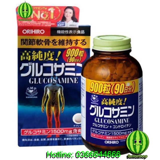 Viên uống Glucosamine 900 viên Nhật Bản, glucosamine 950 viên Nhật Bản