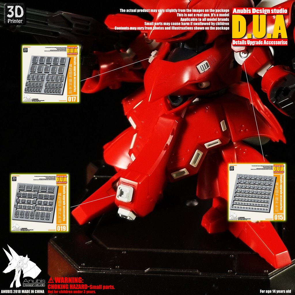 Phụ kiện mod ANUBIS - Chi tiết nhựa mô hình in 3D DUA018