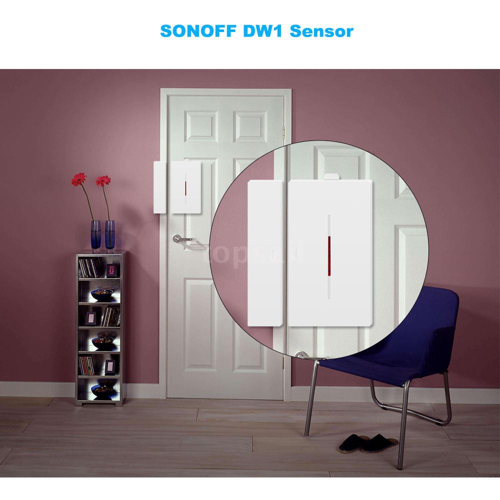 Set 5 cảm biến báo động cửa sổ không dây SONOFF DW1 433Mhz chống trộm